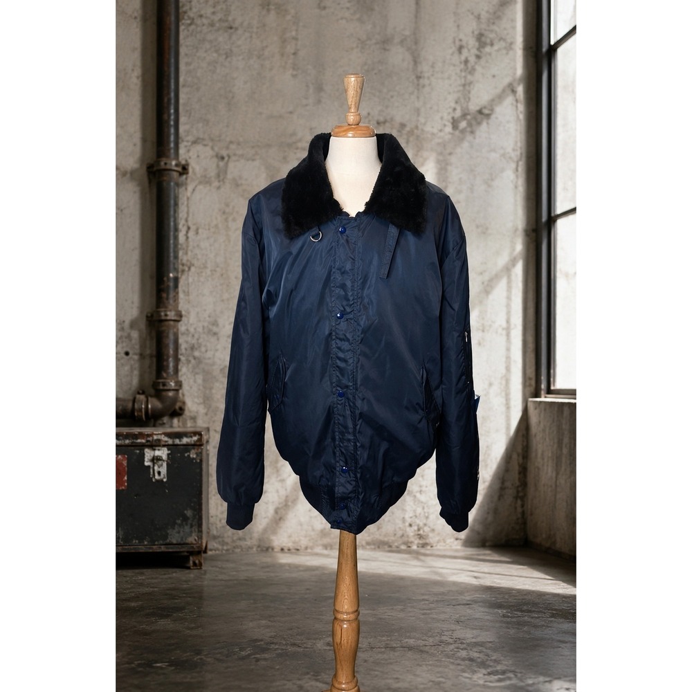 Industrial Streetwear Bomber Made in Canada, Quilted Lining, Tall Fit 90s Grunge